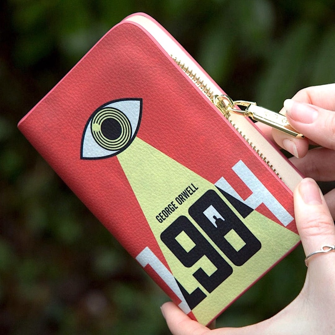 1984 zipper wallet - best gifts for booknerds