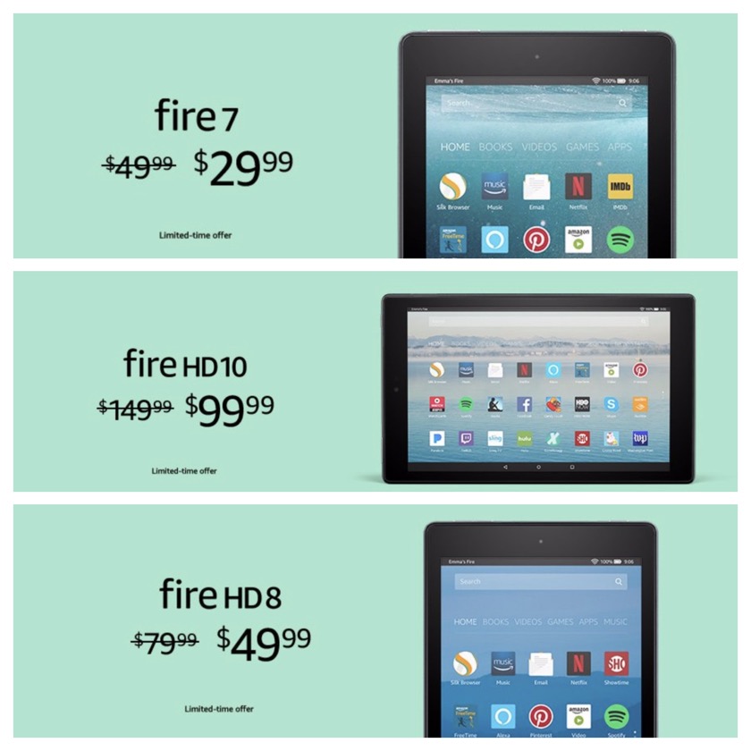 A few times a year Amazon Fire models are offered at prices reduced by even 40%