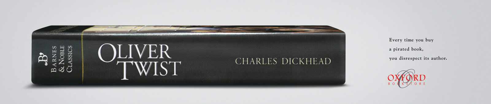 Ads for books - Oxford Bookstore- Charles Dickhead