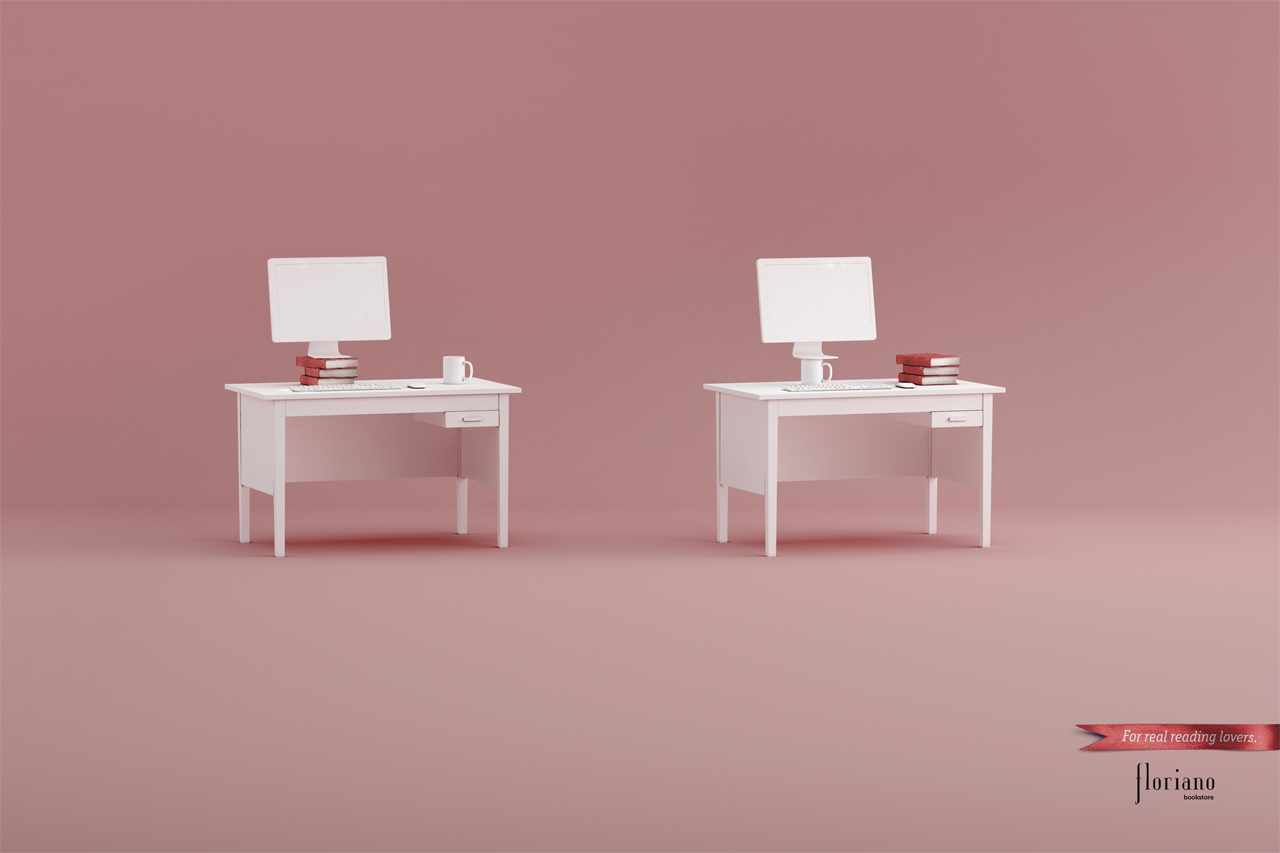 Ads for bookstores - Floriano Bookstore - Mug