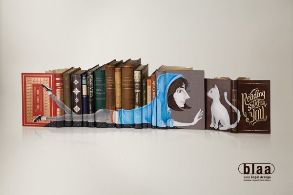 Ads for libraries - Reading shapes you - ad 2