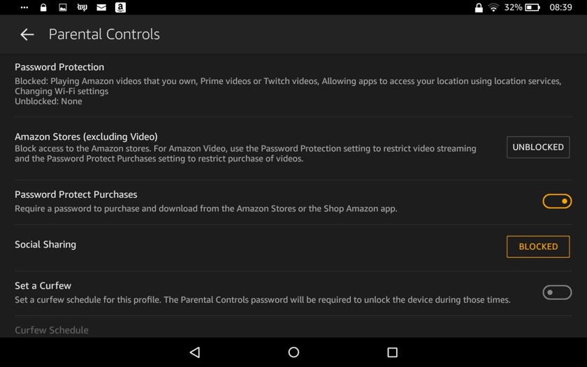 Advanced parental controls make Amazon Fire a perfect device for the entire family