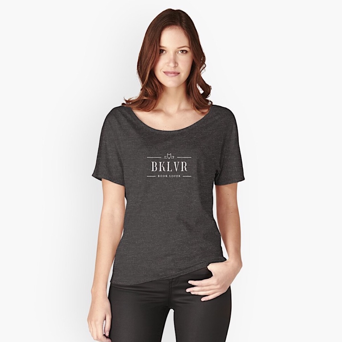 BKLVR booklover relaxed tshirt - best book-inspired apparel