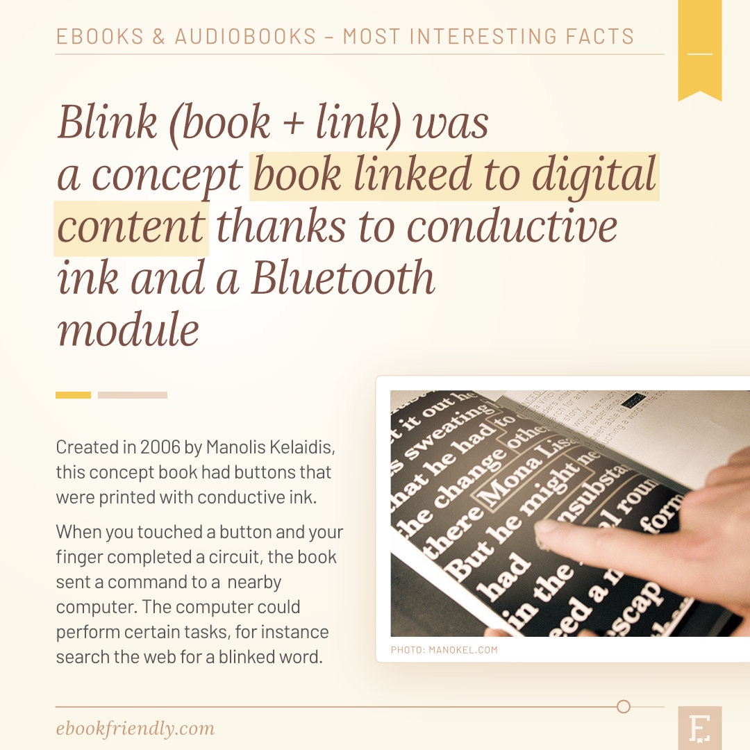 Blink print book linted to digital concept 2006