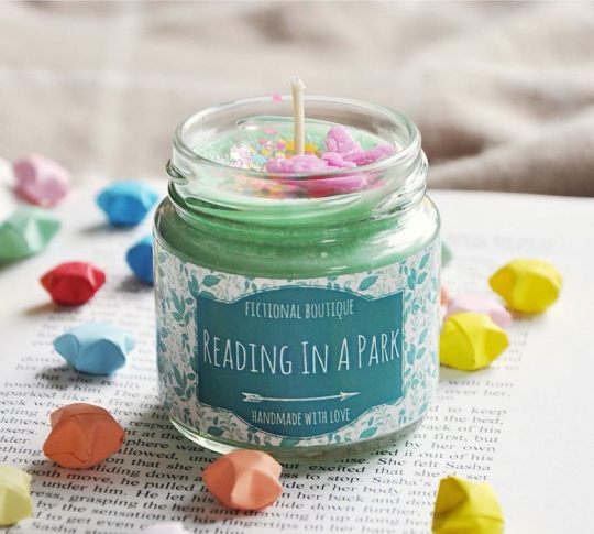 Book-inspired scented candle - perfect for reading nook