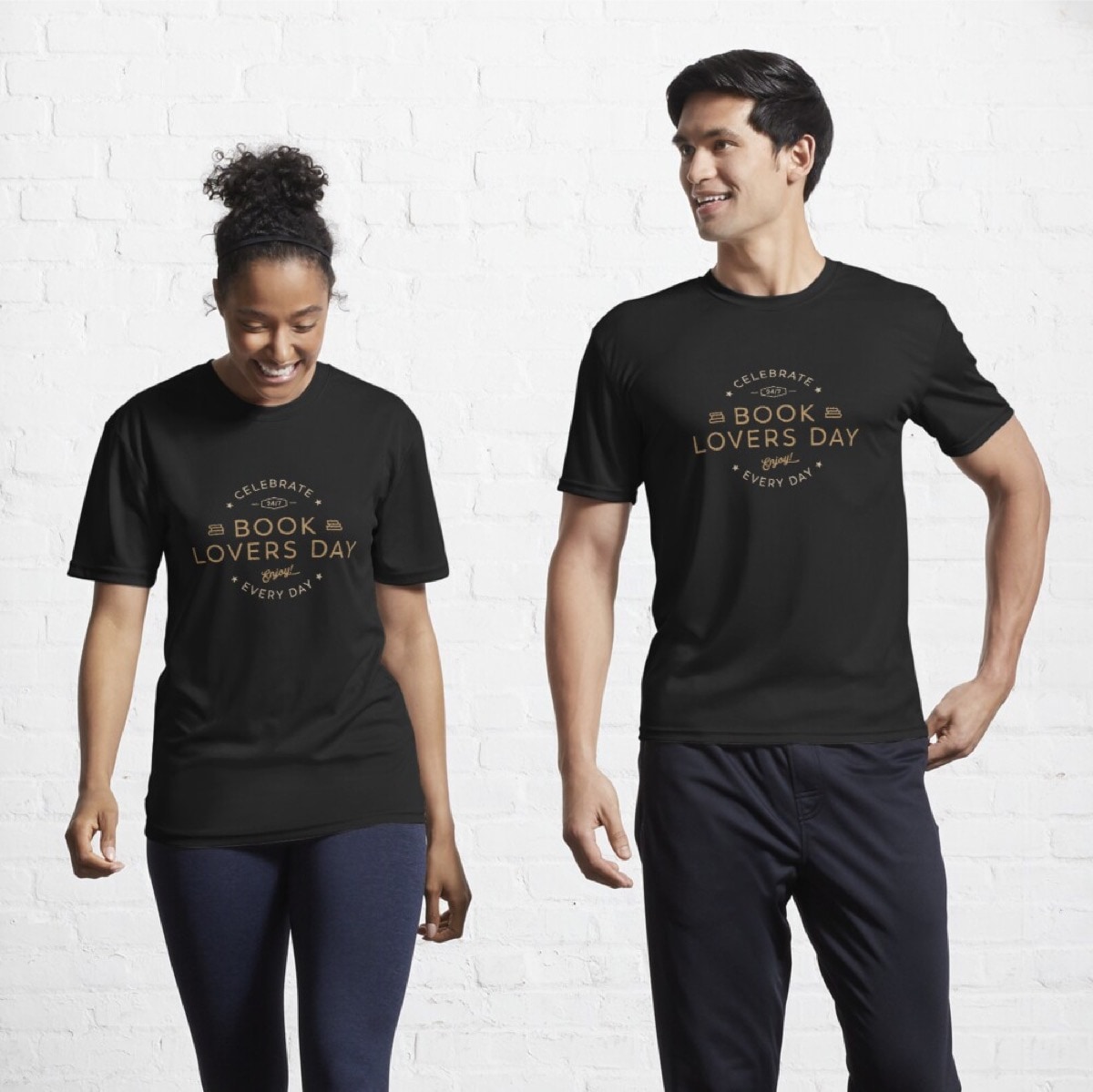 Book Lovers Day every day active tshirt - best clothes for bookworms