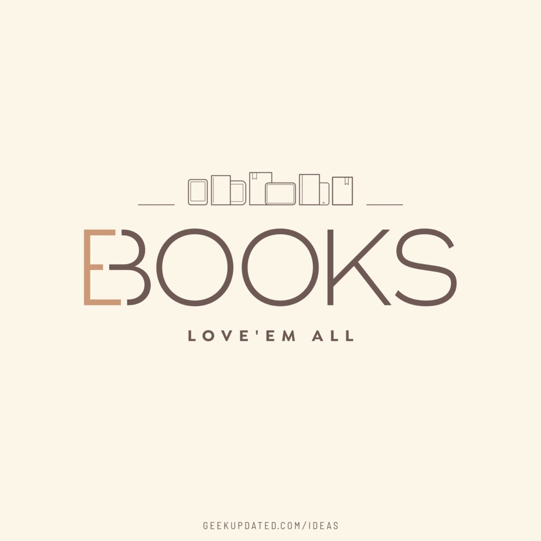 Books ebooks love them all - design by Piotr Kowalczyk