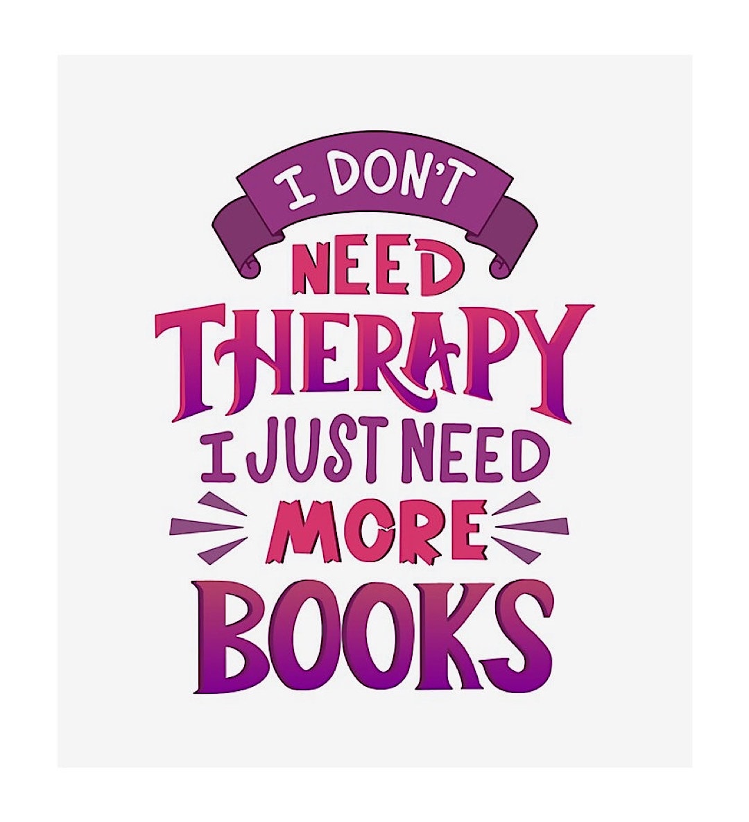Books therapy - read poster by Kit Cronk