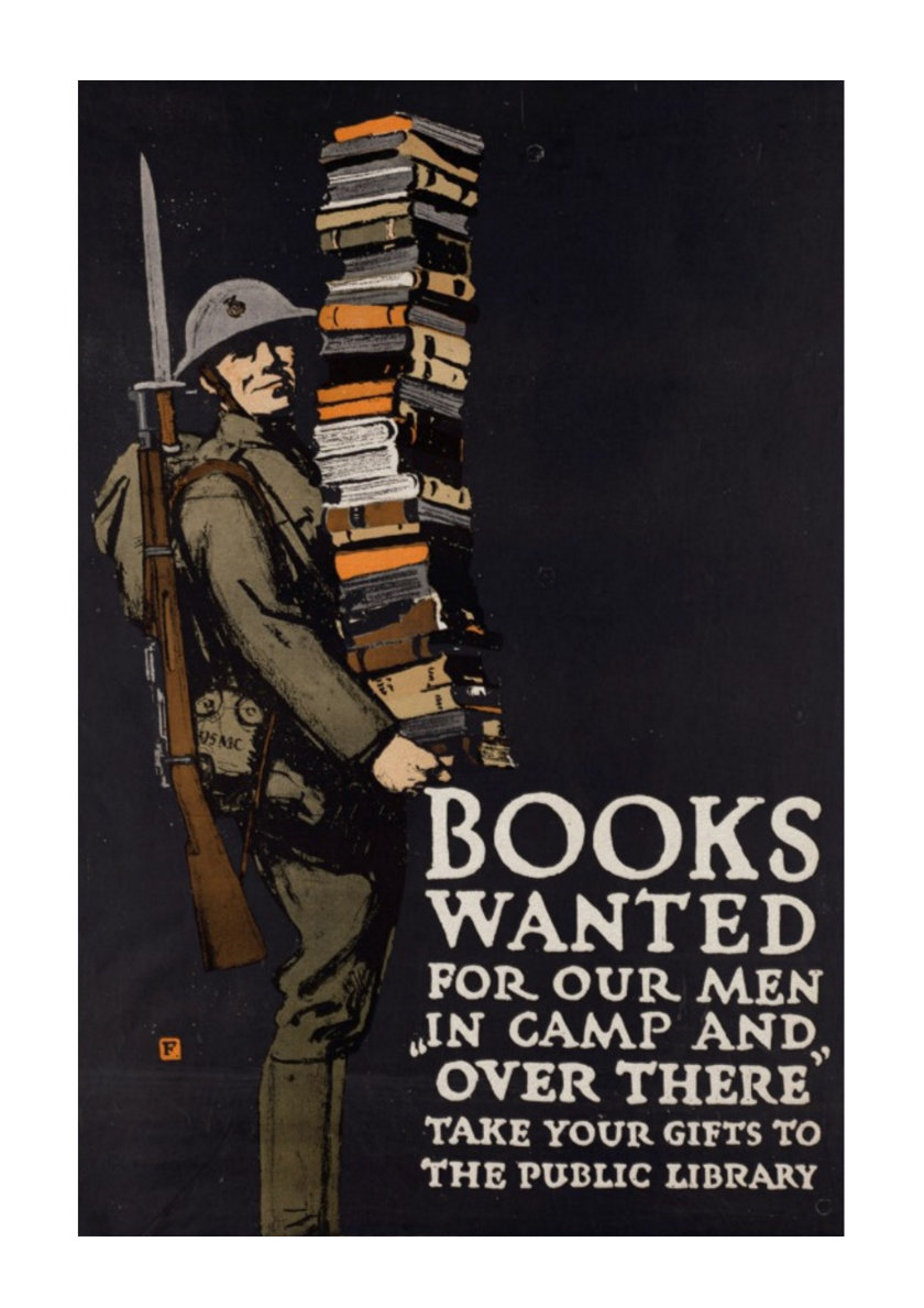 Retro book posters: Books wanted WWI