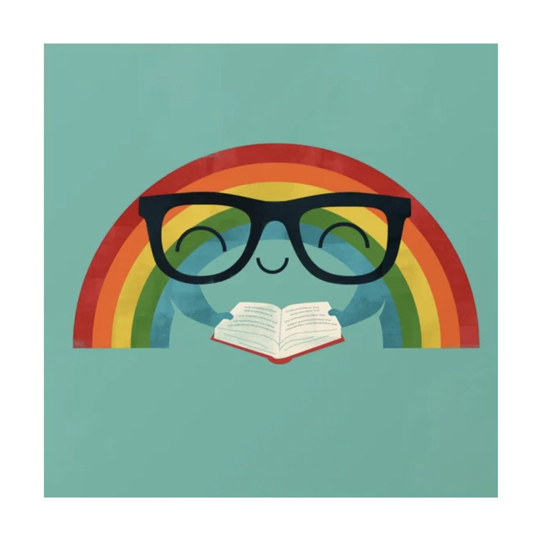 Brainbow reading rainbow poster - best read posters