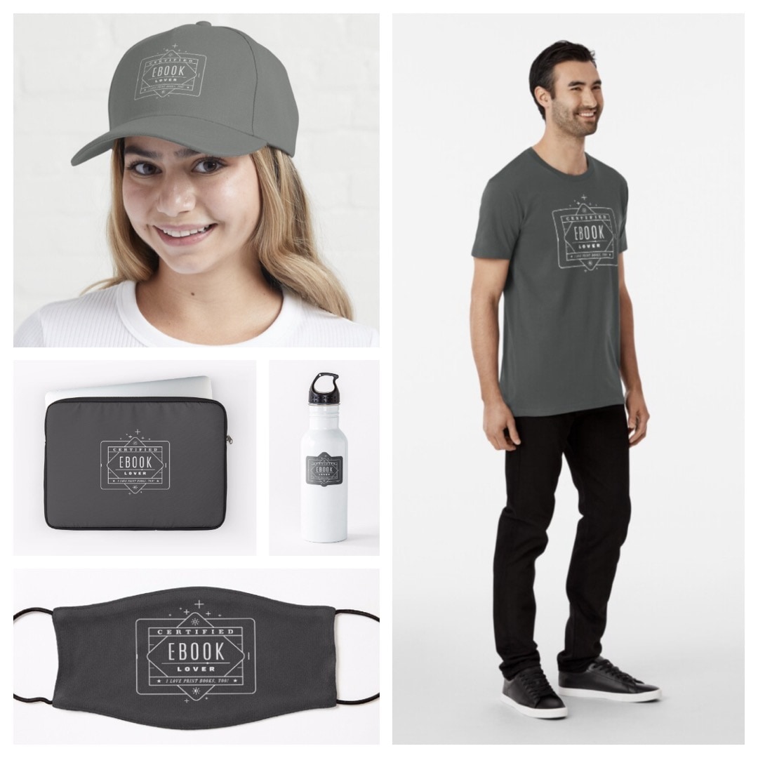 Certified ebook lover - tshirts home decor accessories