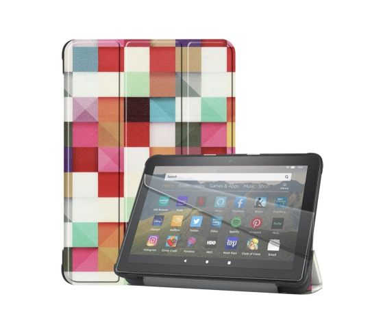 Designer ultra slim tri-fold cover for Fire HD 8 2020