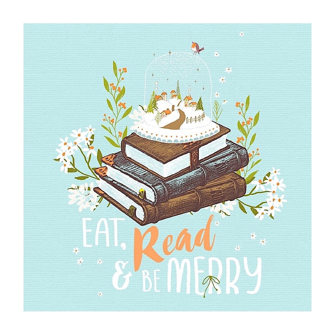 Eat read and be merry - best read posters