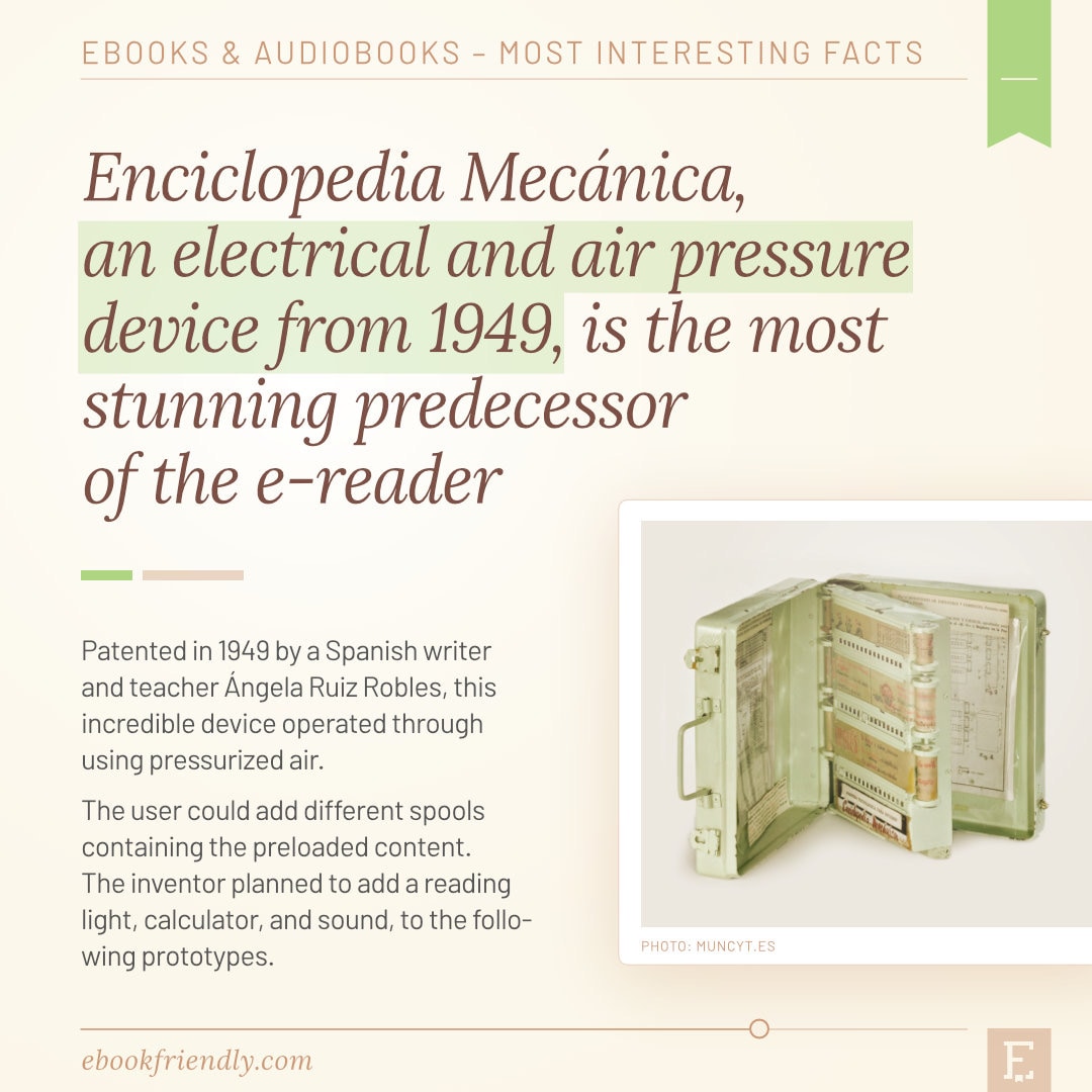 Enciclopedia Mechanica 1949 electrical air pressure predecessor of e-readers