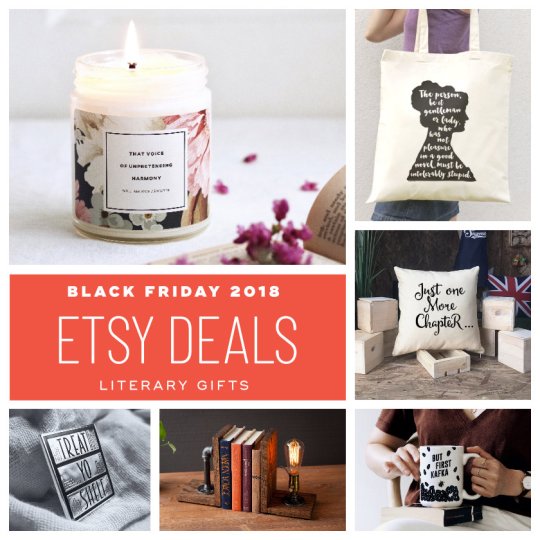 Etsy deals on literary items - Black Friday 2018