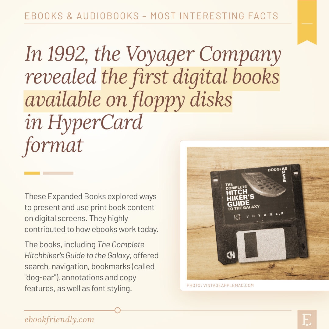 Expanded Books Voyager first books on floppy disks 1992