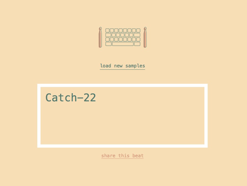 Famous book titles as played on a drum kit