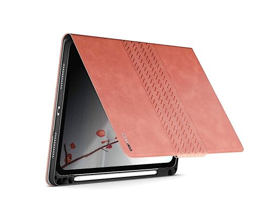 Fashionable embossed iPad Air 5 folio case