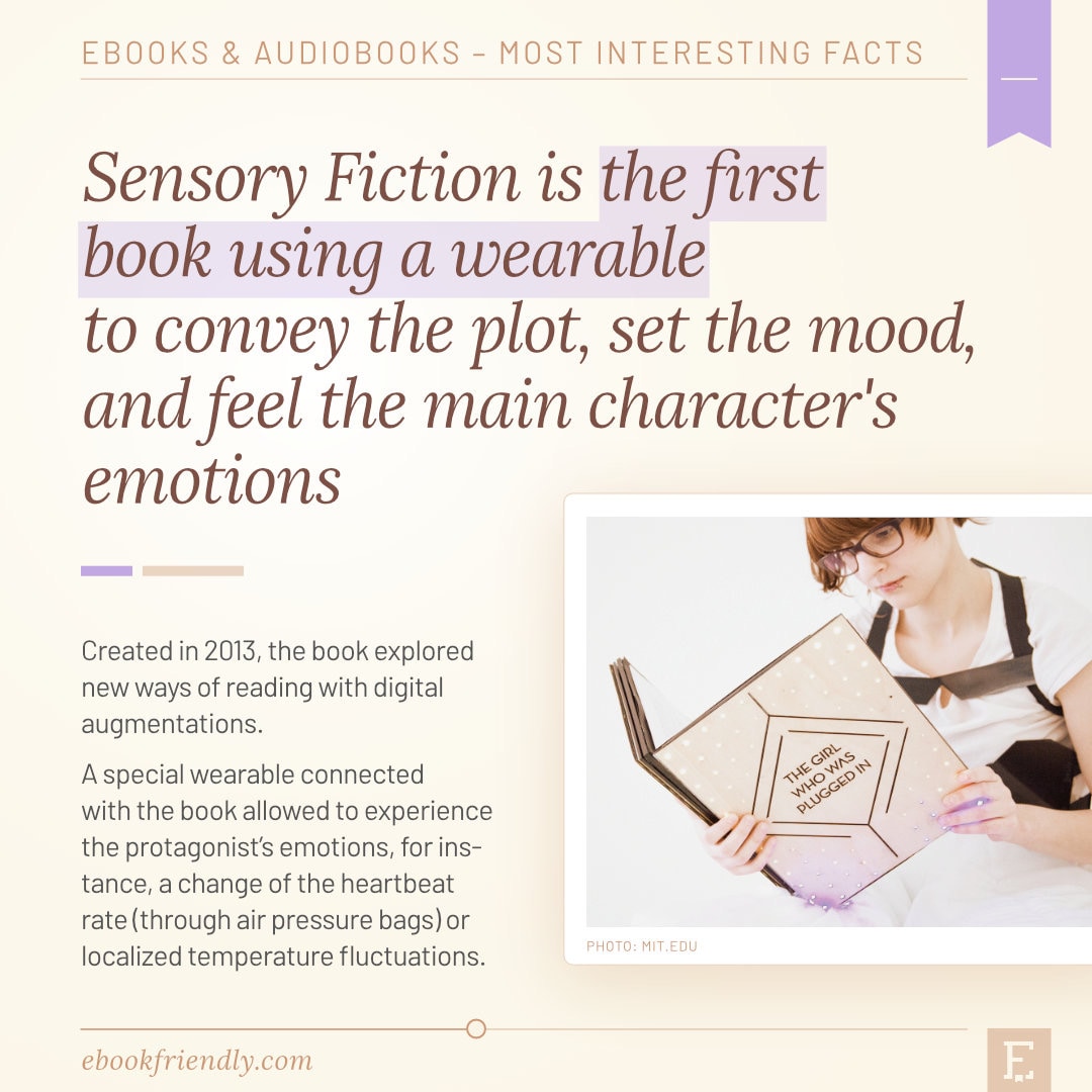First book with wearable - Sensory Fiction 2013