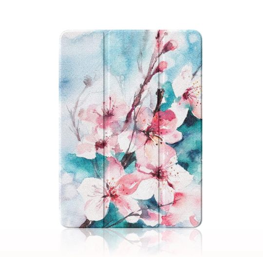 Floral watercolor iPad Air 5 tri-fold case
