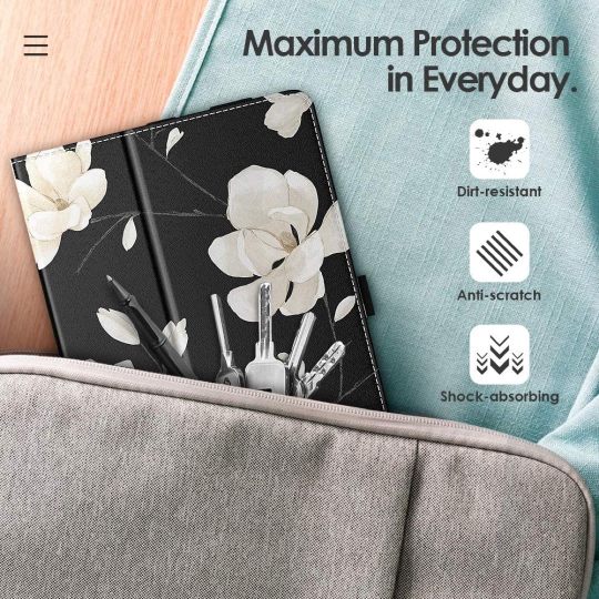 Flower folio case for new Amazon Fire HD 8 tablet