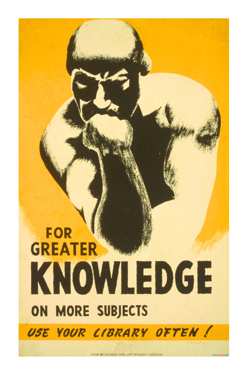 For greater knowledge use your library often