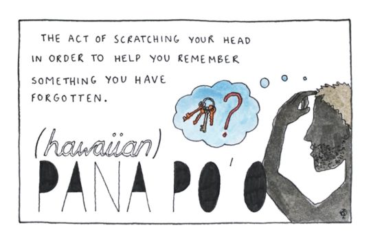 Hawaiian Pana Poʻo - words untranslatable directly to English