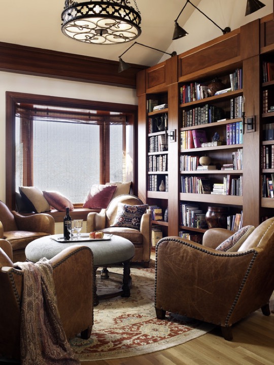 Home library ideas - Historic Irving Gill