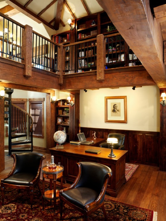 Home library ideas - Timber Frame Home