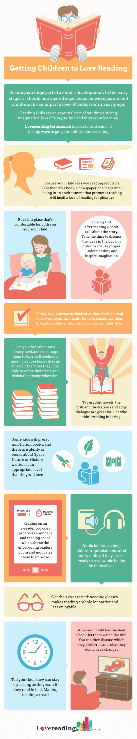 How to encourage children to #read - #infographic