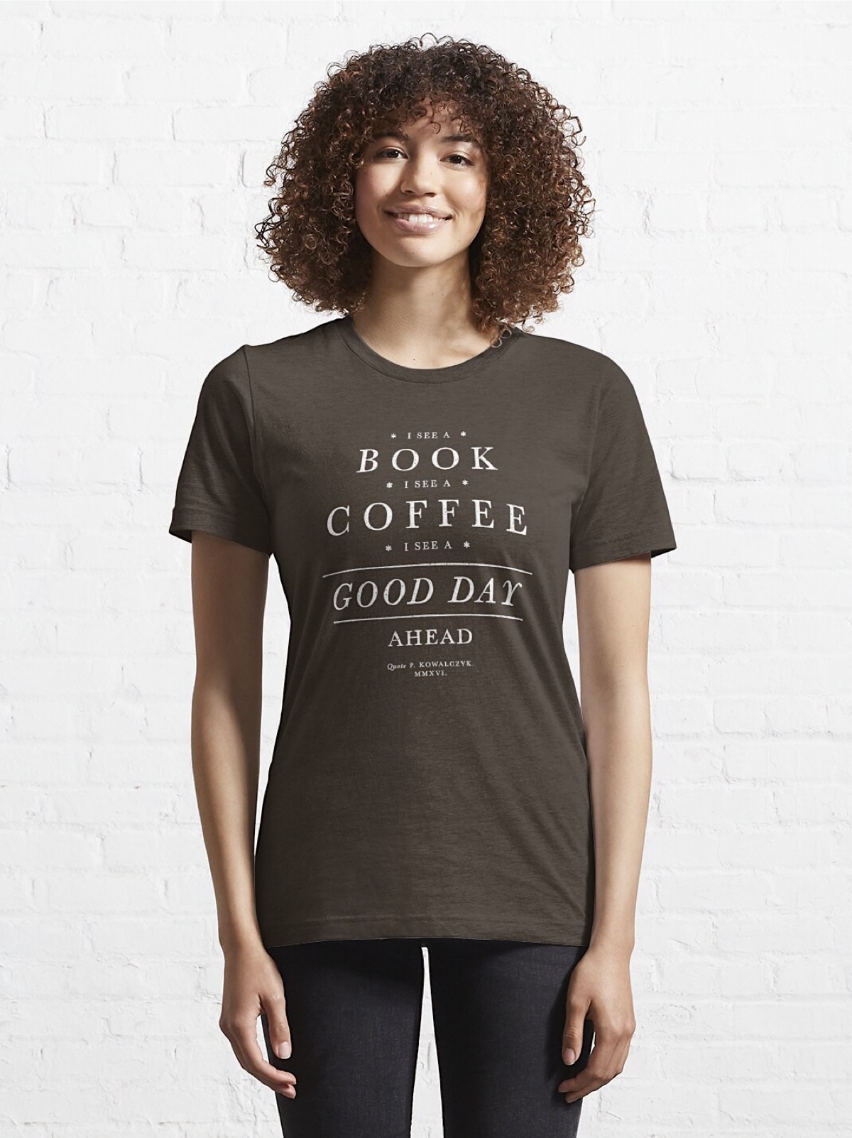 I see a book and good day tshirt - booknerd clothing