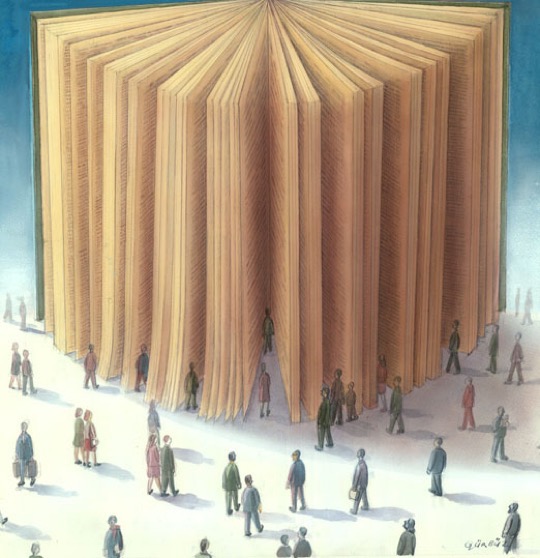 Illustrations about books - Gurbuz Dogan Eksioglu - Books let you live many lives