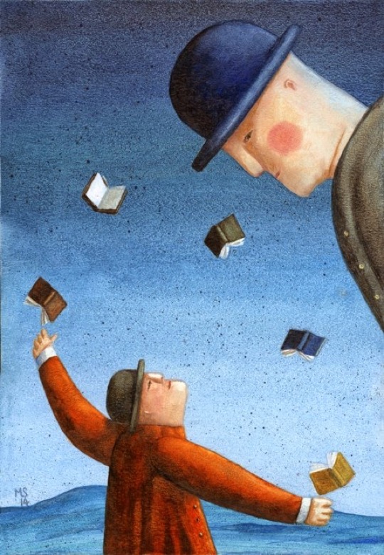 Illustrations about books - Mariusz Stawarski - Ex libris