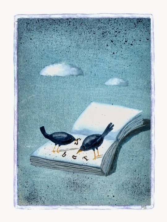 Illustrations about books - Mariusz Stawarski - Food for the mind