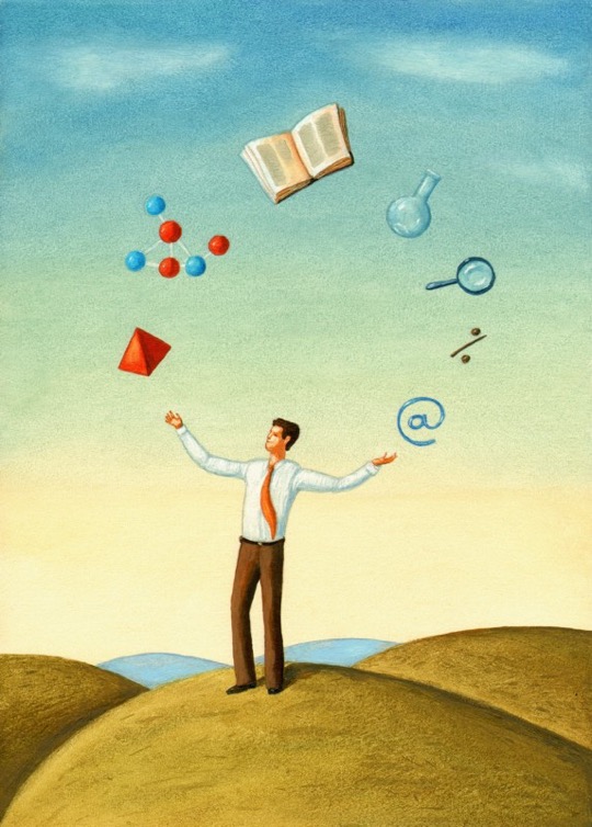 Illustrations about books - Mariusz Stawarski - The juggler