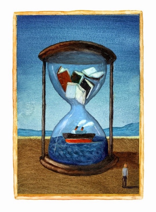 Illustrations about books - Mariusz Stawarski - So many books so little time