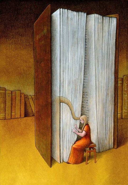 Illustrations about books - Pawel Kuczynski - Beautiful notes