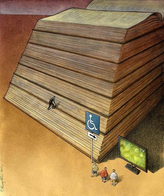 Illustrations about books - Pawel Kuczynski - Nobody is disabled