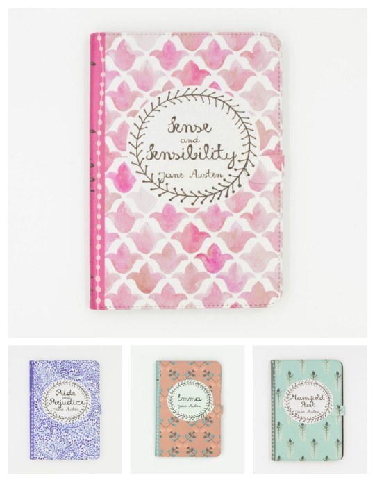 Chiclit Designs iPad case covers inspired by Jane Austen books