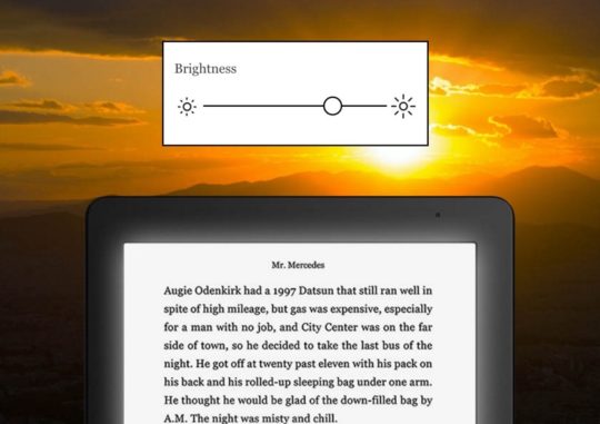Kobo Aura Edition 2 (2016) - adjust the brightness of the front light