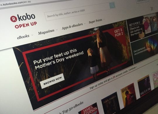 Kobo Store homepage