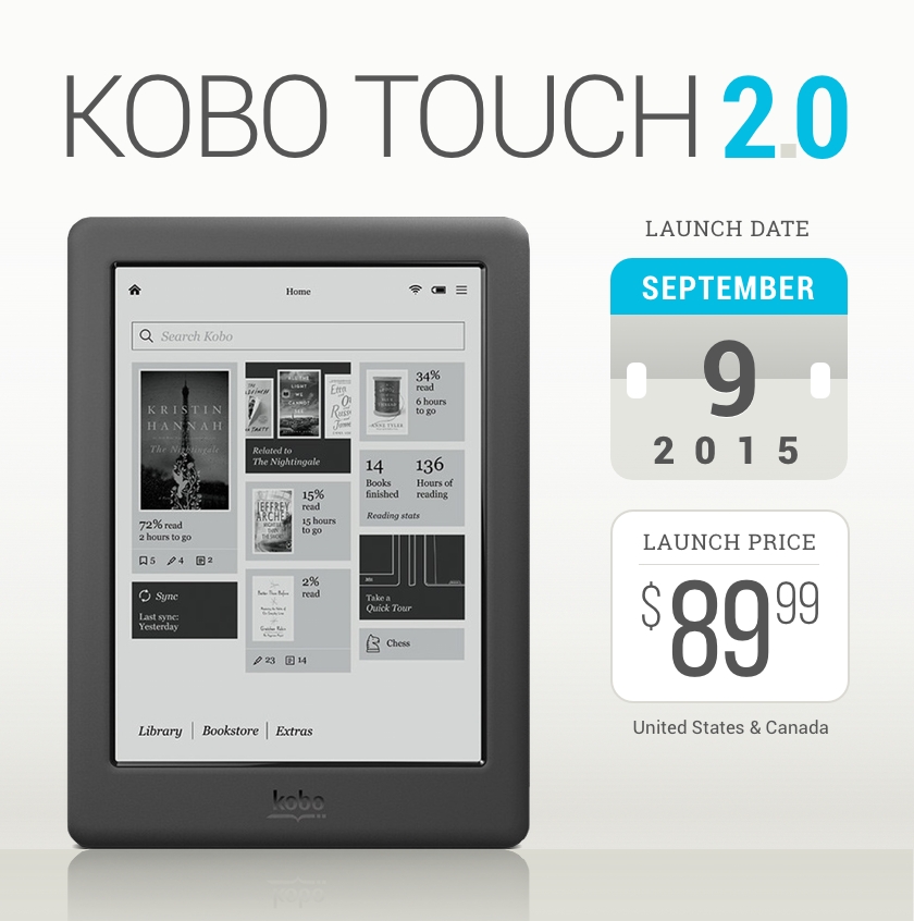 Kobo Touch 2.0 – tech specs, comparisons, launch details, and more