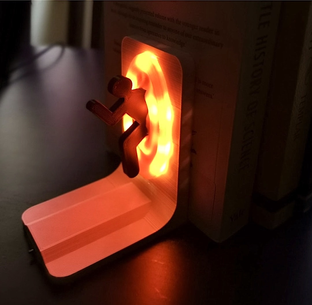 LED light portal bookends