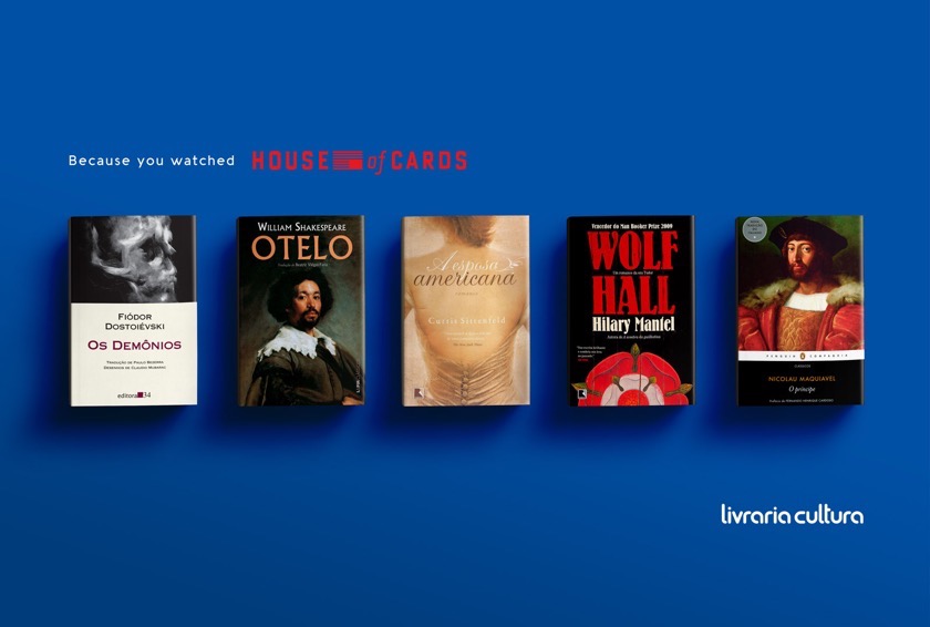 Livraria Cultura - Because you watched House of Cards
