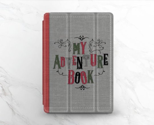 "My Adventure Book" tri-fold iPad case - a perfect reading companion