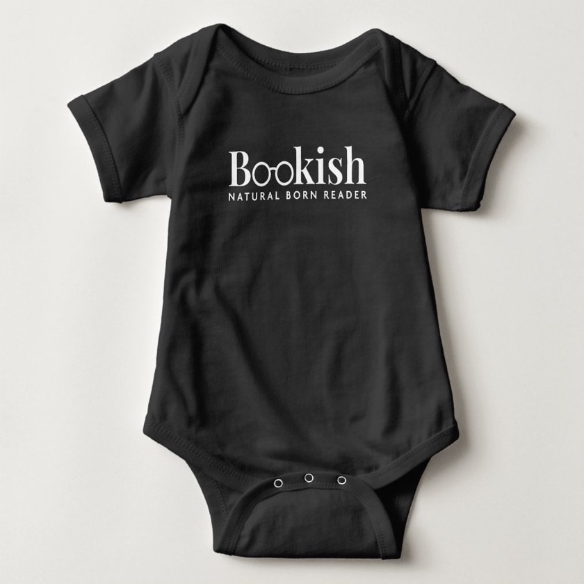 Natural born reader baby bodysuit