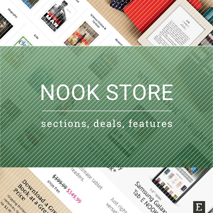 Nook Store – a guide to deals, special sections, and features