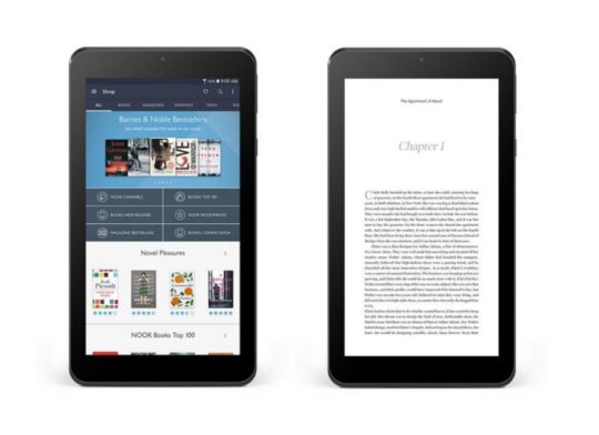 Nook Tablet 7 2016 - reading ebooks