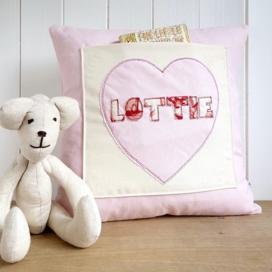 Personalized pockect pillow for kids - best reading nook accessories