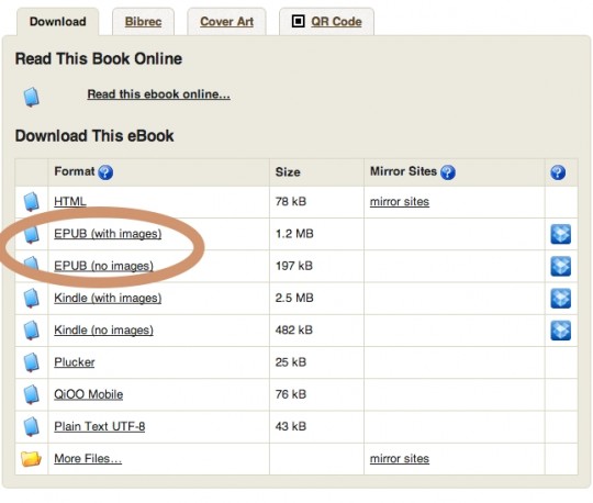 Project Gutenberg- free Nook ebooks